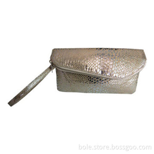 Clutch Bag with Nylon Zipper and Wrist